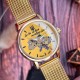 Женские механические часы Awarder 028L All Gold Де би не была с автоподзаводом и золотистым браслетом