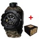 Тактические часы Awarder 005P Тризуб с паракордовым ремешком Camo Green и компасом