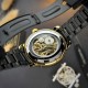 Чоловічий механічний годинник Awarder 022 Black-Gold Metall Не Забуду Дім з автопідзаводом
