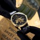 Чоловічий механічний годинник Awarder 022 Black-Gold Metall Не Забуду Дім з автопідзаводом