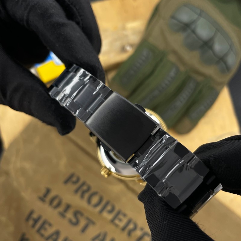 Чоловічий механічний годинник Awarder 022 Black-Gold Metall Не Забуду Дім з автопідзаводом