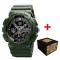 Годинник наручний Awarder 005 Тризуб срібло Army Green + Коробка