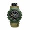 Годинник наручний Awarder 005P Тризуб золото Army Green Паракордовий ремінець Army Green + Коробка.