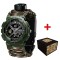 Годинник наручний Awarder 005P Тризуб золото Army Green Паракордовий ремінець Camo Green + Коробка.