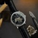 Мужские механические часы Awarder 022-3D Не Забуду Дім Silver-Black с автоподзаводом