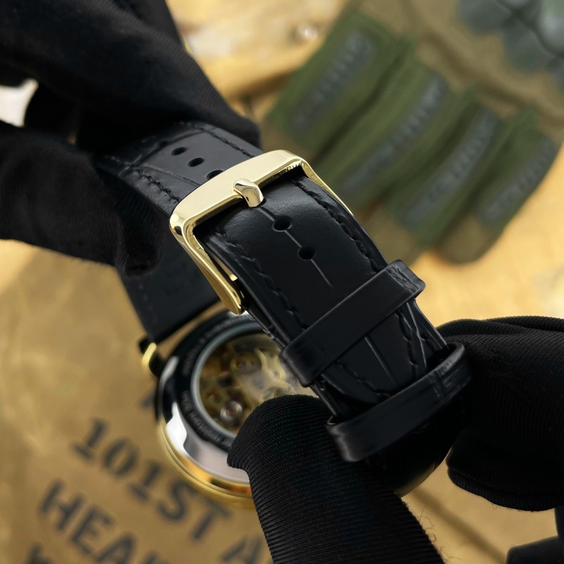 Мужские механические часы Awarder 022-3D Не Забуду Дим Gold-Gold Automatics с автоподзаводом