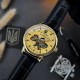 Мужские механические часы Awarder 022-3D Не Забуду Дим Gold-Gold Automatics с автоподзаводом