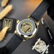 Мужские механические часы Awarder 022-3D Не Забуду Дім Gold-Black с автоподзаводом