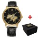 Мужские механические часы Awarder 022-3D Не Забуду Дім Gold-Black с автоподзаводом