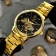 Мужские механические часы Awarder 022 Gold-Black Automatics Metal Не Забуду Дім с автоподзаводом