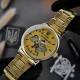 Мужские механические часы Awarder 022 Gold-Gold Automatics Metall с автоподзаводом и гравировкой Не Забуду Дім