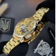 Мужские механические часы Awarder 022 Gold-Gold Automatics Metall с автоподзаводом и гравировкой Не Забуду Дім