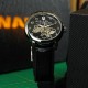 Мужские механические часы Awarder 022 Не Забуду Дім Silver-Black с кожаным ремешком