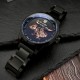 Мужские механические часы Awarder 058 Де би не був All Black Steel с сапфировым стеклом