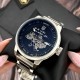 Мужские механические часы Awarder 058 Де би не був Silver-Black Steel с сапфировым стеклом