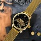 Женские механические часы Awarder 028-3D Де би не була Gold-Black с автоподзаводом