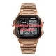 Чоловічий годинник Awarder 011 Rose Gold Steel з електронним циферблатом та браслетом кольору рожеве золото