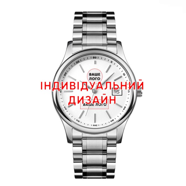 Наручные часы Awarder 023 Silver Steel Индивидуальный дизайн, стальной браслет, серебристый