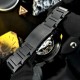 Чоловічий механічний годинник Awarder 058 Де би не був Black-White Steel з сапфіровим склом