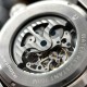 Мужские механические часы Awarder 058 Де би не був Silver-Black Steel с сапфировым стеклом