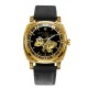 Женские механические часы Awarder 021-3D Де бы не была Gold-Black-Black Leather с автоподзаводом