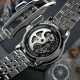 Чоловічий механічний годинник Awarder 043 Де би не був Silver-Black Steel Automatic з сапфіровим склом