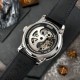 Мужские механические часы Awarder 043 Де би не був Silver-Black Automatic с сапфировым стеклом