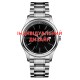 Наручные часы Awarder 023 Silver-Black Steel с индивидуальным дизайном и стальным браслетом