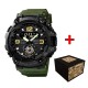 Чоловічий тактичний годинник Awarder 004 ССО Army Green з підсвічуванням та захистом 5 ATM