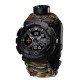 Часы наручные Awarder 005P ВСУ Черные с паракордовым ремешком Camo Green и подарочной коробкой