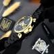 Чоловічий механічний годинник Awarder 022-3D Black-Gold Automatics Steel Не Забуду Дім з автопідзаводом