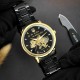 Чоловічий механічний годинник Awarder 022-3D Black-Gold Automatics Steel Не Забуду Дім з автопідзаводом
