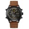 Годинник наручний Awarder 017 Тризуб золото  Black-Brown