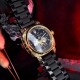 Мужские механические часы Awarder 021-3D Де би не был Gold-Black Steel с автоподзаводом