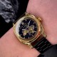 Мужские механические часы Awarder 021-3D Де би не был Gold-Black Steel с автоподзаводом