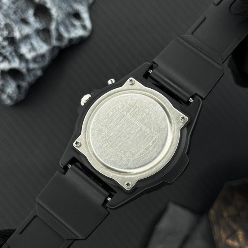 Часы наручные Awarder 031 Ukraine Black-Green тактические спортивные с водозащитой 5 ATM