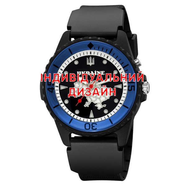 Наручные часы Awarder 031 Black-Blue с индивидуальным дизайном и водонепроницаемостью 5 ATM