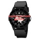 Тактические часы Awarder 031 All Black с индивидуальным дизайном и водозащитой 5 ATM