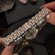 Женские механические часы Awarder 047 Silver-Gold-Pink с автоподзаводом и розовым циферблатом