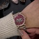 Женские механические часы Awarder 047 Silver-Gold-Pink с автоподзаводом и розовым циферблатом