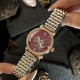 Женские механические часы Awarder 047 Silver-Gold-Pink с автоподзаводом и розовым циферблатом