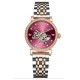 Женские механические часы Awarder 047 Silver-Gold-Pink с автоподзаводом и розовым циферблатом