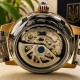 Жіночий механічний годинник Awarder 049 Silver-Gold-Green з автопідзаводом та зеленим циферблатом
