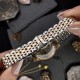 Жіночий механічний годинник Awarder 049 Silver-Gold-Green з автопідзаводом та зеленим циферблатом