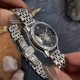 Женские механические часы Awarder 049 Silver-Black с автоподзаводом и стальным браслетом