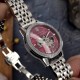 Женские механические часы Awarder 049 Silver-Pink с автоподзаводом и минеральным стеклом