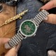 Женские механические часы Awarder 049 Silver-Green с автоподзаводом и минеральным стеклом