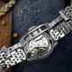 Женские механические часы Awarder 049 Silver-Green с автоподзаводом и минеральным стеклом