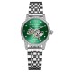 Женские механические часы Awarder 049 Silver-Green с автоподзаводом и минеральным стеклом