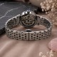 Женские механические часы Awarder 047 Silver-Black с автоподзаводом и стальным корпусом